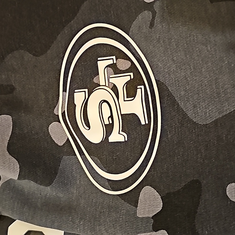 49ers Camouflage Hoodie - Black and Gray - Picture 4 of 5